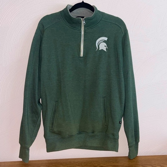 Oversized Michigan State 1/2 Zip - Picture 1 of 2